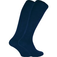 Sock Snob - 2er-Pack Damen atmungsaktiv gemusterte Kniestrümpfe aus Bambus