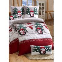 Soft-Biber Bettwäsche-Garnitur von Florella, Multicolor, Grösse 112 (80x80 cm + 135x200 cm)