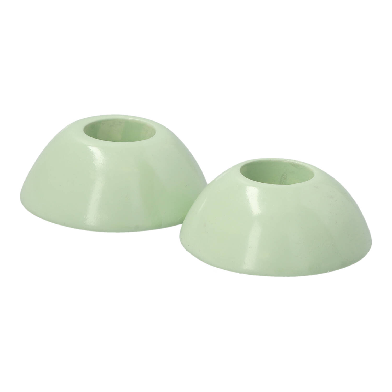 Speckstein-Kerzenhalter, 2er-Set, grün Speckstein-Kerzenhalter, 2er-Set, grün