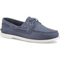 Sperry Authentic 2 Eye Herren Bootsschuhe Aus Dunkelblauem Leder
