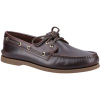 Sperry Authentische 2-Augen-Leder Herren Amaretto Bootsschuhe