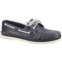 Sperry Authentische 2-Augen-Leder-Herren-Bootsschuhe in Marineblau