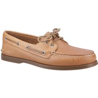 Sperry Authentische 2-Augen Leder Herren Bootsschuhe in Nussbaum