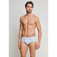 Sportslips 2er-Pack weiß/ dunkelblau gemustert - Cotton Essentials 8 von Schiesser