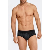 Sportslips Feinripp 2er-Pack mit Eingriff schwarz gestreift - Original Classics 8 von Schiesser