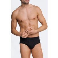 Sportslips mit Eingriff 2er-Pack schwarz -Authentic 8 von Schiesser