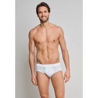 Sportslips mit Eingriff 2er-Pack weiß kariert - Essentials 9 von Schiesser