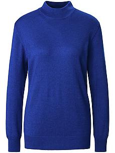 Stehbund-Pullover Modell Sabrina Peter Hahn blau