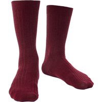 Steven - Socken aus Merinowolle für Herren mit lockerem, weichem Oberteil für geschwollene Füße - Burgunderrot