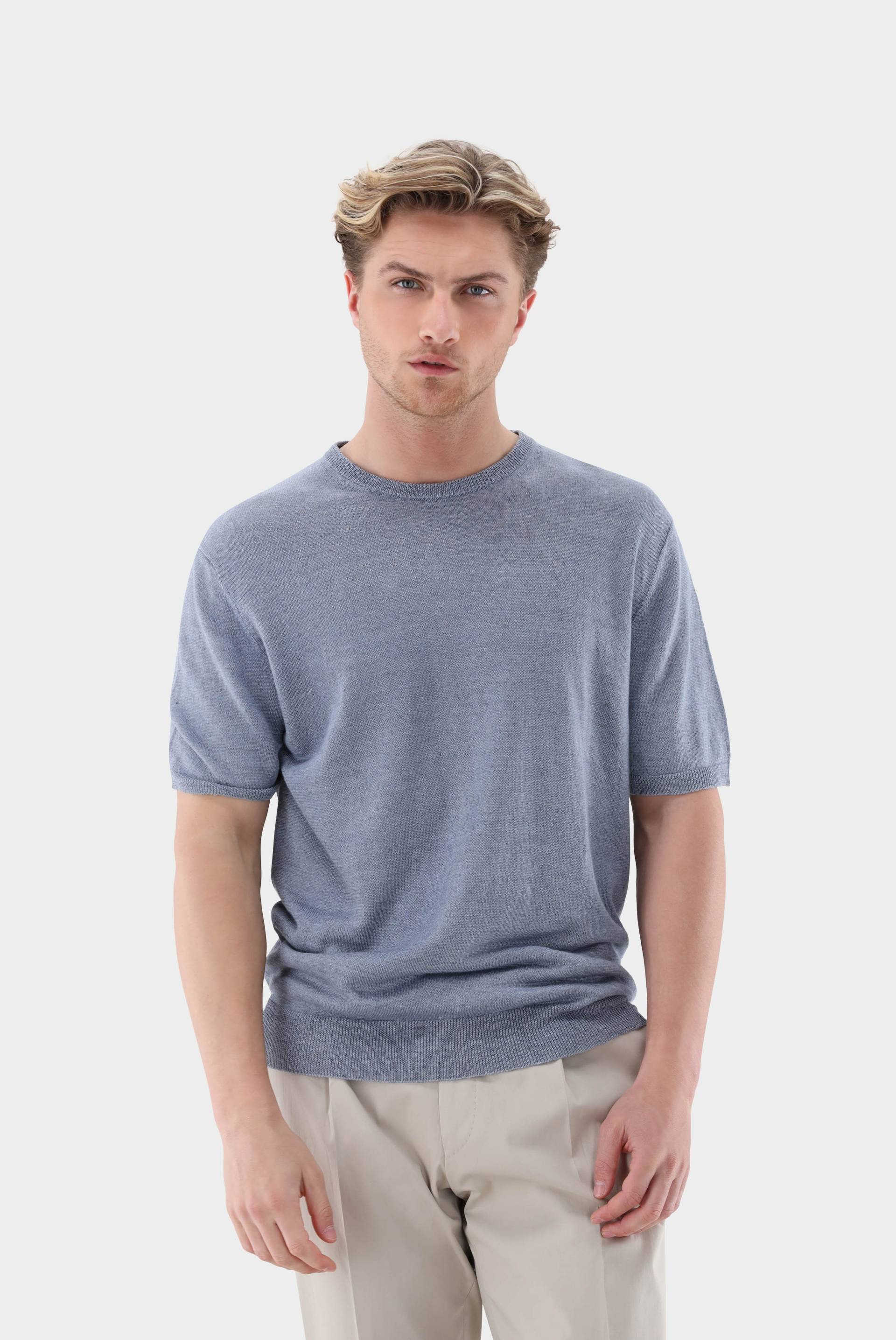 Strick T-Shirt aus Leinen von van Laack