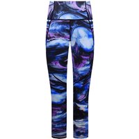 Sweaty Betty Power Pro Workout Damen 7/8-Leggings mit blauem Aufdruck