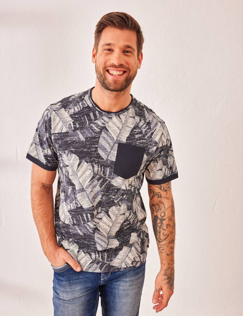 Print T-Shirt mit Brusttasche von Jeans Fritz