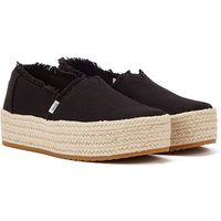 TOMS Canvas Valcia Damen Schwarz Espadrilles