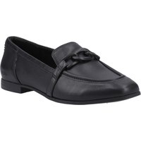 TOMS Lynette Leder Damen Schwarze Slipper