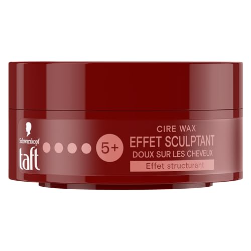 Schwarzkopf - Taft – Wachs Wax – Haarwachs für Herren – Shaping-Effekt – starker Halt – langer Halt – 24 Stunden Halt – Styling Haar – 75 ml Dose von Schwarzkopf