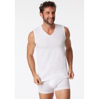 Tank Tops 2er-Pack Organic Cotton V-Ausschnitt weiß - 95/5 7 von Schiesser