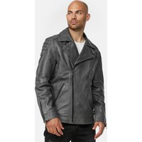 Tazzio Herren Lederjacke Biker-Look