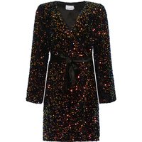 Teagan Wickelkleid in Schwarz