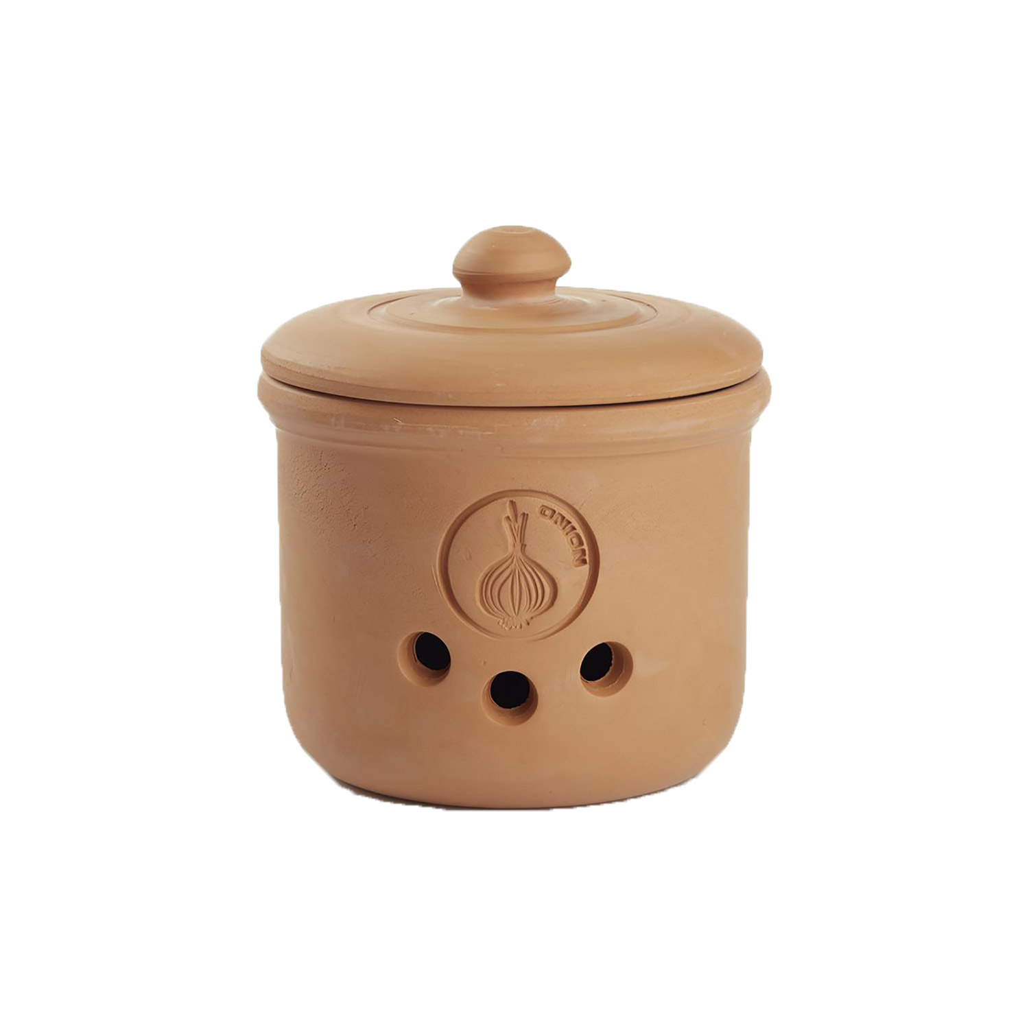 Terracotta-Topf für Zwiebeln oder Knoblauch Knoblauch-Topf Ø 11,5 cm / H 11,5 cm / Vol. 0,5 l / 580 g