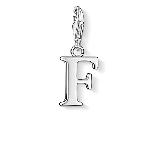 Thomas Sabo Damen Charm-Anhänger F Buchstabe Charm Club 925 Sterling Silber 0180-001-12 von THOMAS SABO