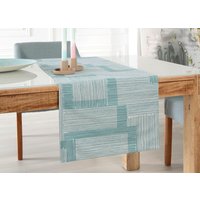 Tischdecke mit Fleckschutz-Ausrüstung, Aqua, Grösse 105