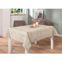 Tischdecke mit Fleckschutz-Ausrüstung, Creme, Grösse 110 (Tischdecke, 110/140 cm)