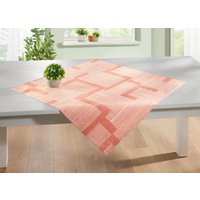 Tischdecke mit Fleckschutz-Ausrüstung, Pfirsich, Grösse 108 (Tischdecke, 80/ 80 cm)