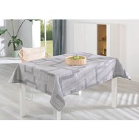 Tischdecke mit Fleckschutz-Ausrüstung, Silber, Grösse 110 (Tischdecke, 110/140 cm)