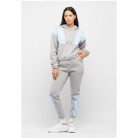 Tom Barron Moderner zweifarbiger Damen-Trainingsanzug-Set mit halbem Reißverschluss