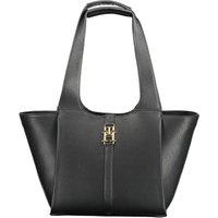 Tommy Hilfiger Damen schwarze Polyurethan-Handtasche