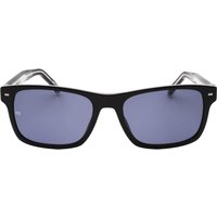 Tommy Hilfiger Herren Sonnenbrille mit blauen Gläsern (Schwarz)