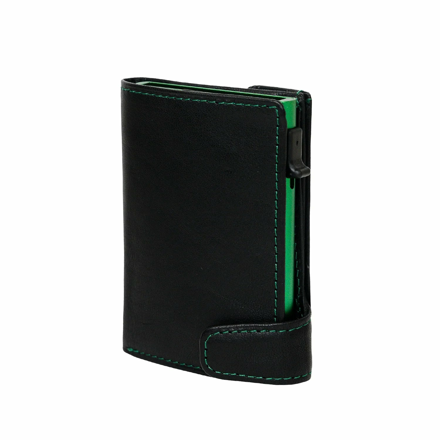 Tony Perotti Furbo Fucheccio Kreditkartenetui 10 cm - Schwarz/Grün von Tony Perotti