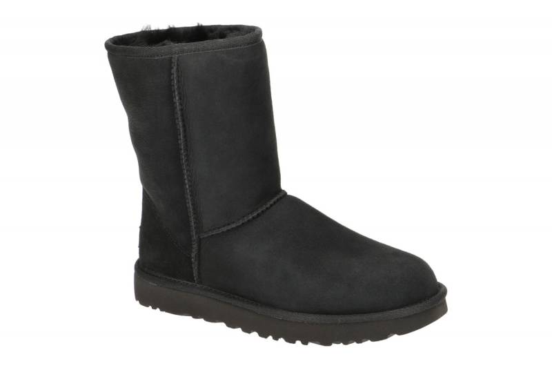 UGG CLASSIC SHORT II 1016223 BLK schwarz - Winterstiefel f?r Damen von UGG