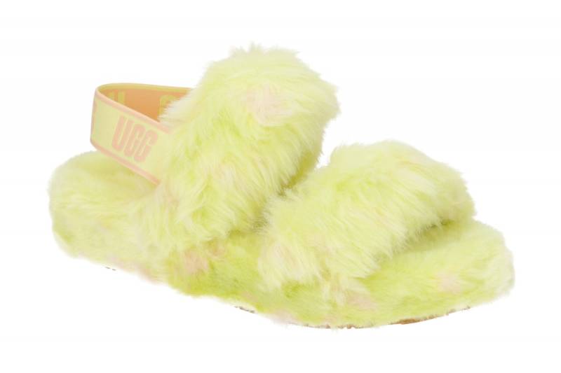 UGG OH YEAH SPOTS 1118165 PLLN gelb - Riemchen Sandale f?r Damen von UGG