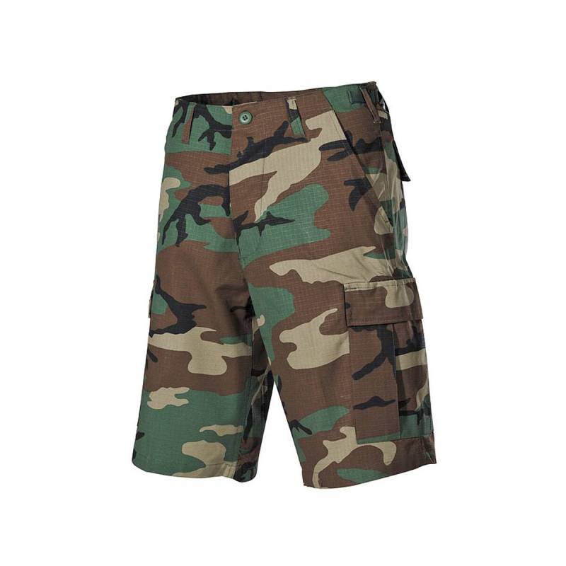 US BDU Bermuda, Rip Stop Baumwolle, woodland von MFH