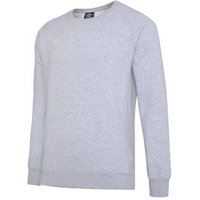 Umbro Herren Club Freizeit Sweatshirt (Grau meliert/Weiß)