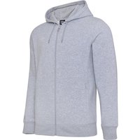 Umbro Herren Club Leisure Hoodie mit durchgehendem Reißverschluss (Grau meliert/Weiß)