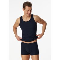Unterhemden 2er-Pack navy - Essentials Feinripp 8 von Schiesser