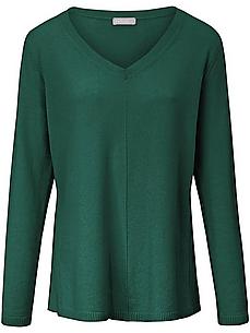 V-Pullover aus 100% Premium-Kaschmir Peter Hahn grün