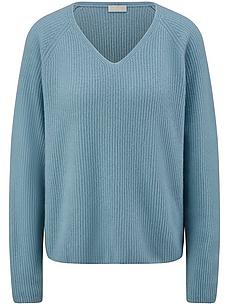 V-Pullover Peter Hahn blau