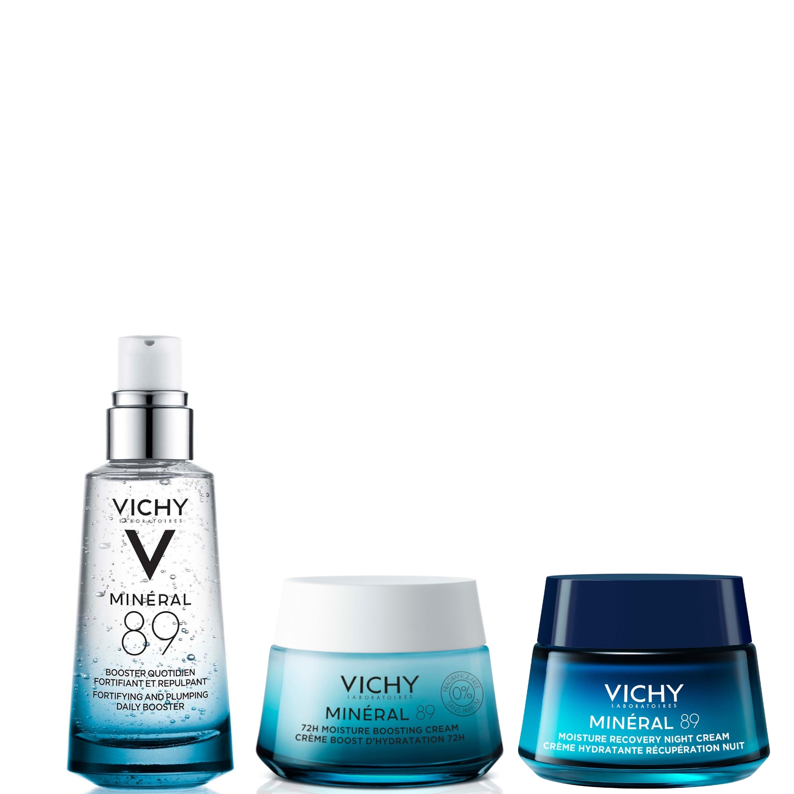 Vichy Minéral 89 3-Step Hydration Boost Day & Night Routine Bundle von Vichy