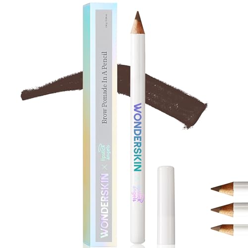Wonderskin Augenbrauenstift – Anspitzbarer Augenbrauenstift Für Natürlich Aussehende Augenbrauen, Braunes Augen-Make-Up, Langanhaltende Augenbrauenpomade (Dunkles Braun) von Wonderskin