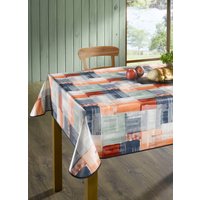Wachstuch-Tischdecke in Patchwork-Optik, Rot-bunt, Grösse 110 (Tischdecke, 110x140 cm)