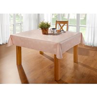 Wachstuch-Tischdecke mit Pusteblumen-Motiv, Rosé, Grösse 110 (Tischdecke, 110/140 cm)