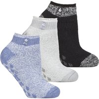 Wärmehalter - 3-Paar-Multipack Damen-Slipper-Socken mit Grippern - Pisa 1 Wärmehalter - 3-Paar-Multipack Damen-Slipper-Socken mit Grippern - Pisa 1