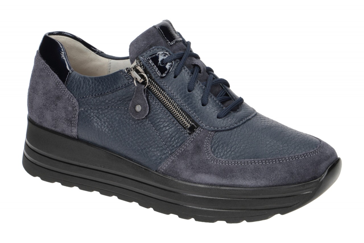 Waldl?ufer H 758001 402 200 dunkel-blau - bequeme Halbschuhe f?r Damen von Waldl?ufer