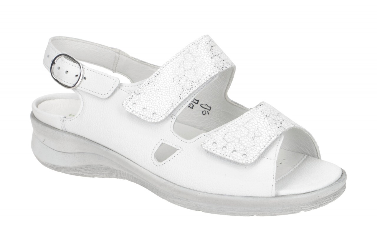 Waldl?ufer MERLE 811016 300 150 wei? - Sandalette f?r Damen von Waldl?ufer