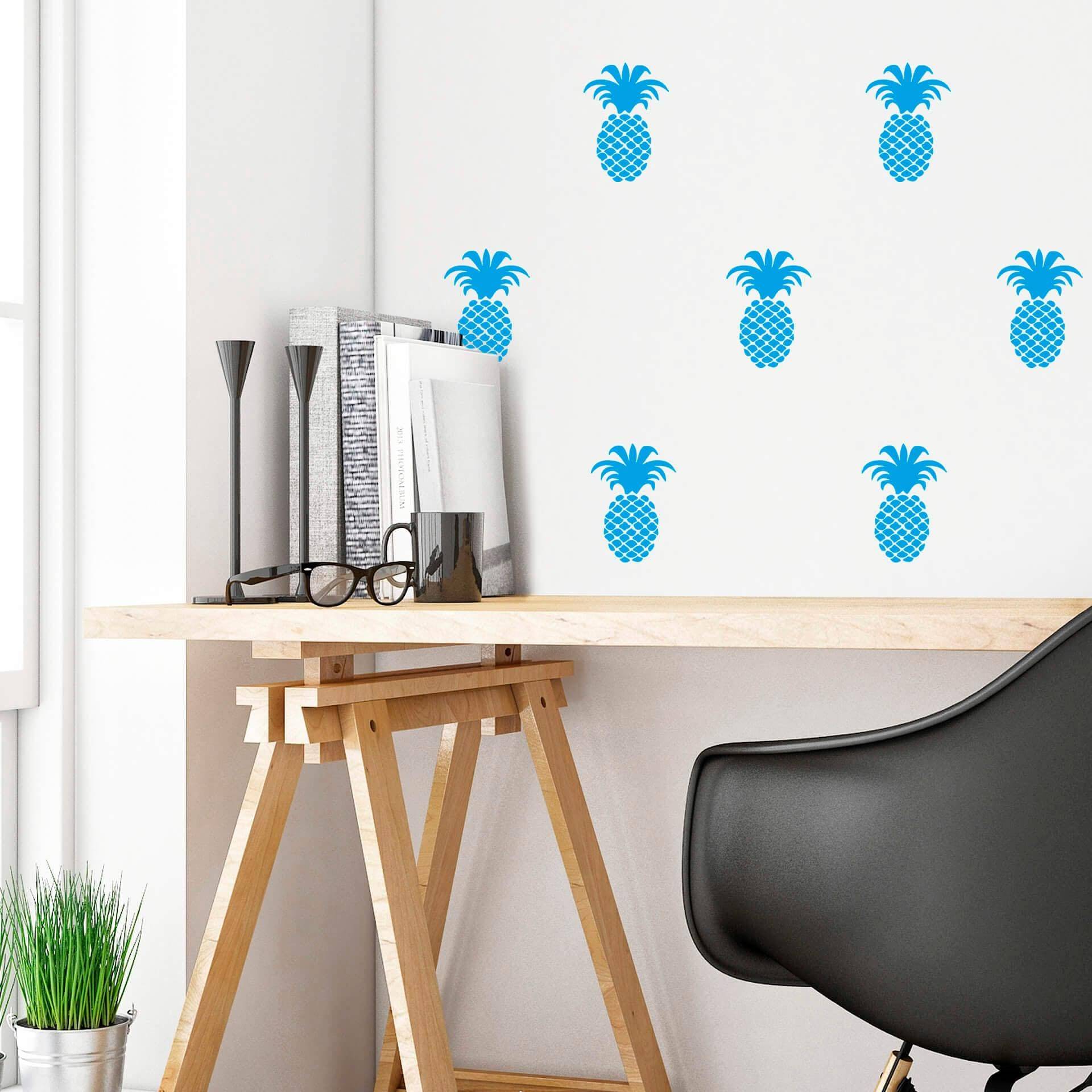 Wall-Art Wandtattoo "Ananas Set" von Wall-Art