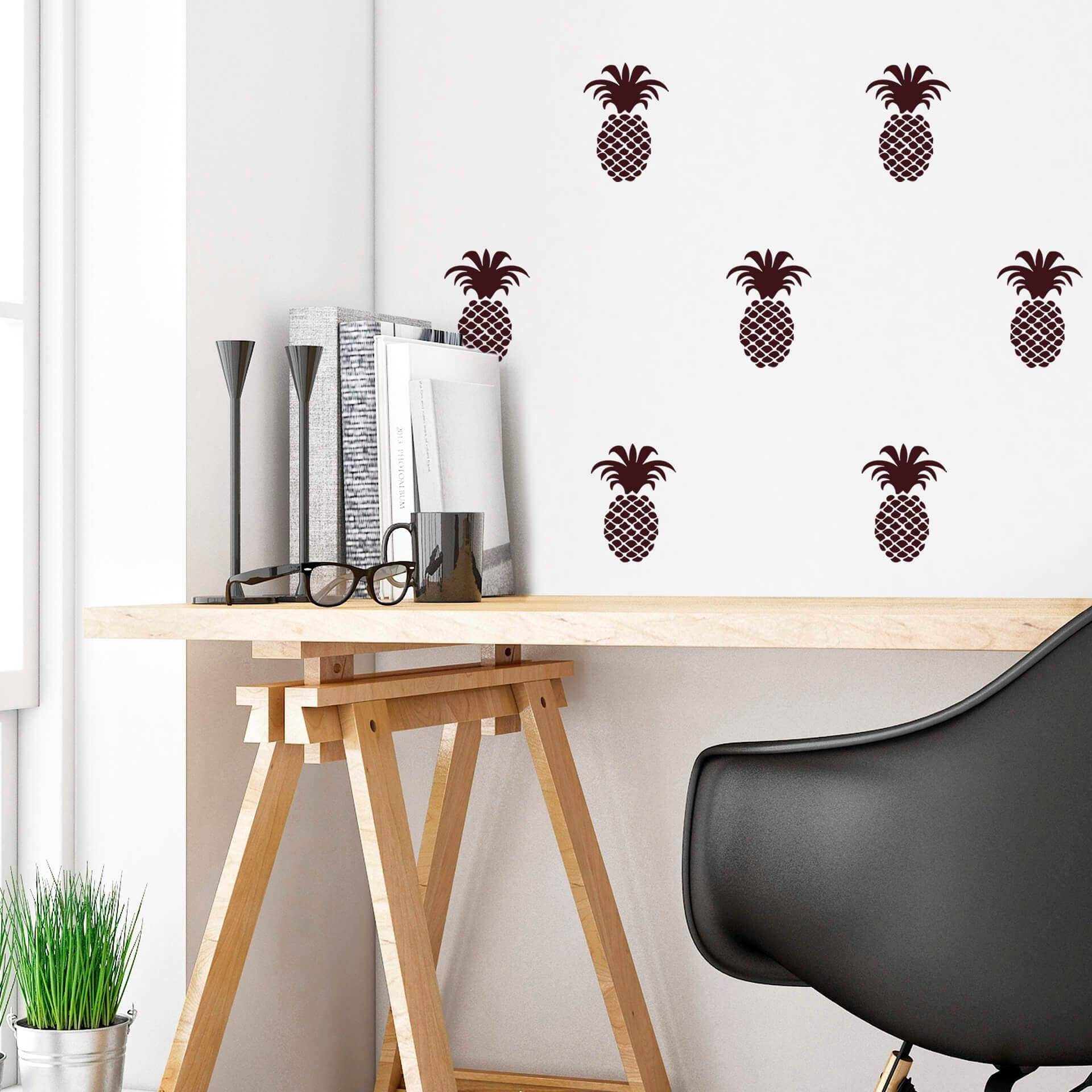 Wall-Art Wandtattoo "Ananas Set", selbstklebend, entfernbar von Wall-Art