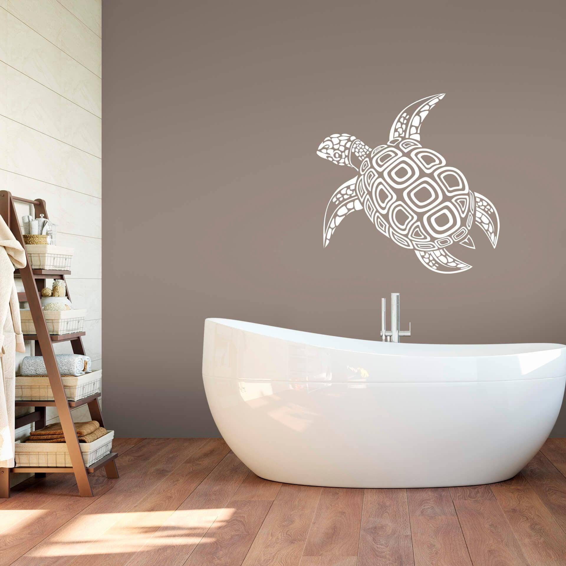 Wall-Art Wandtattoo "Badezimmer Schildkröte" von Wall-Art